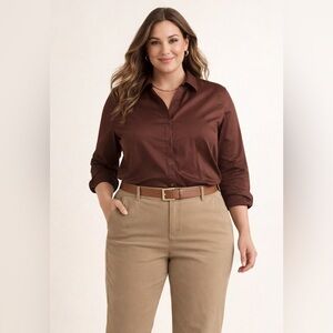 Chicos blouse No Iron button down shirt size XL Chicos size 3